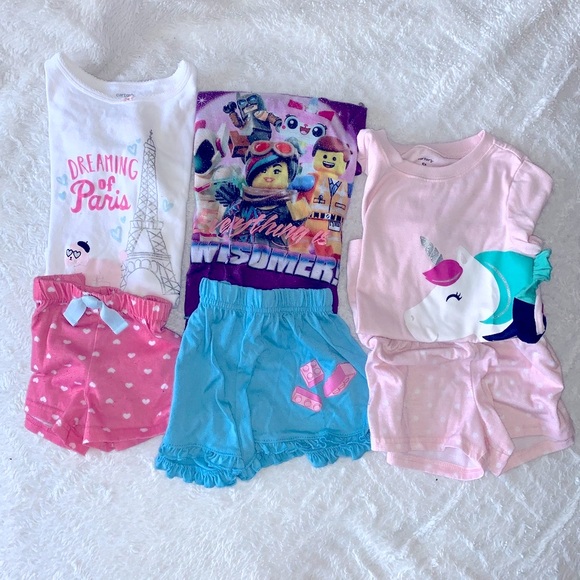 🌙 💤 9 Pairs PJ girl pajama lot, bundle winter and fall long pants 💤 🌙 - Picture 9 of 13